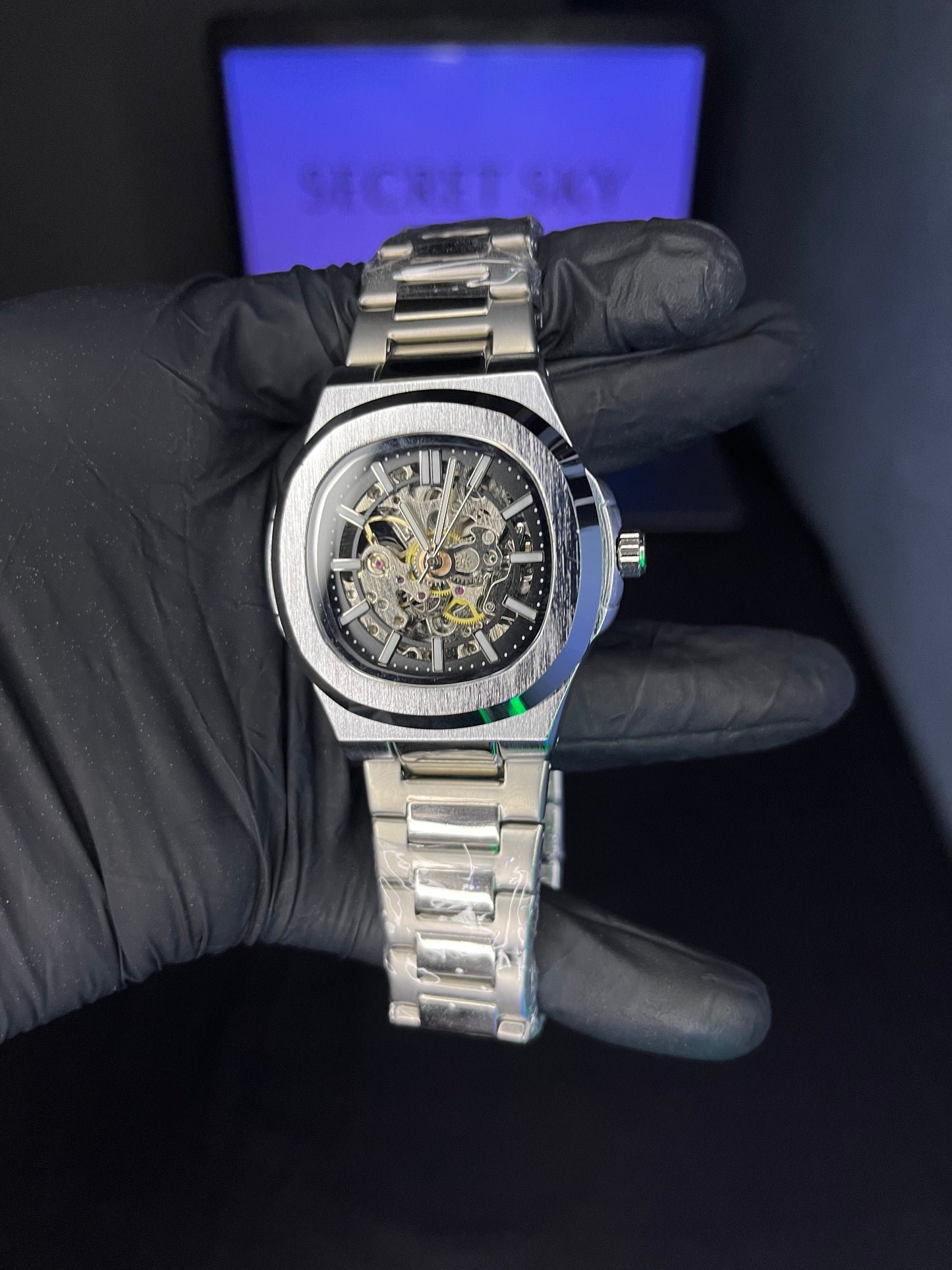 PP Style Automatic Skeleton Watch
