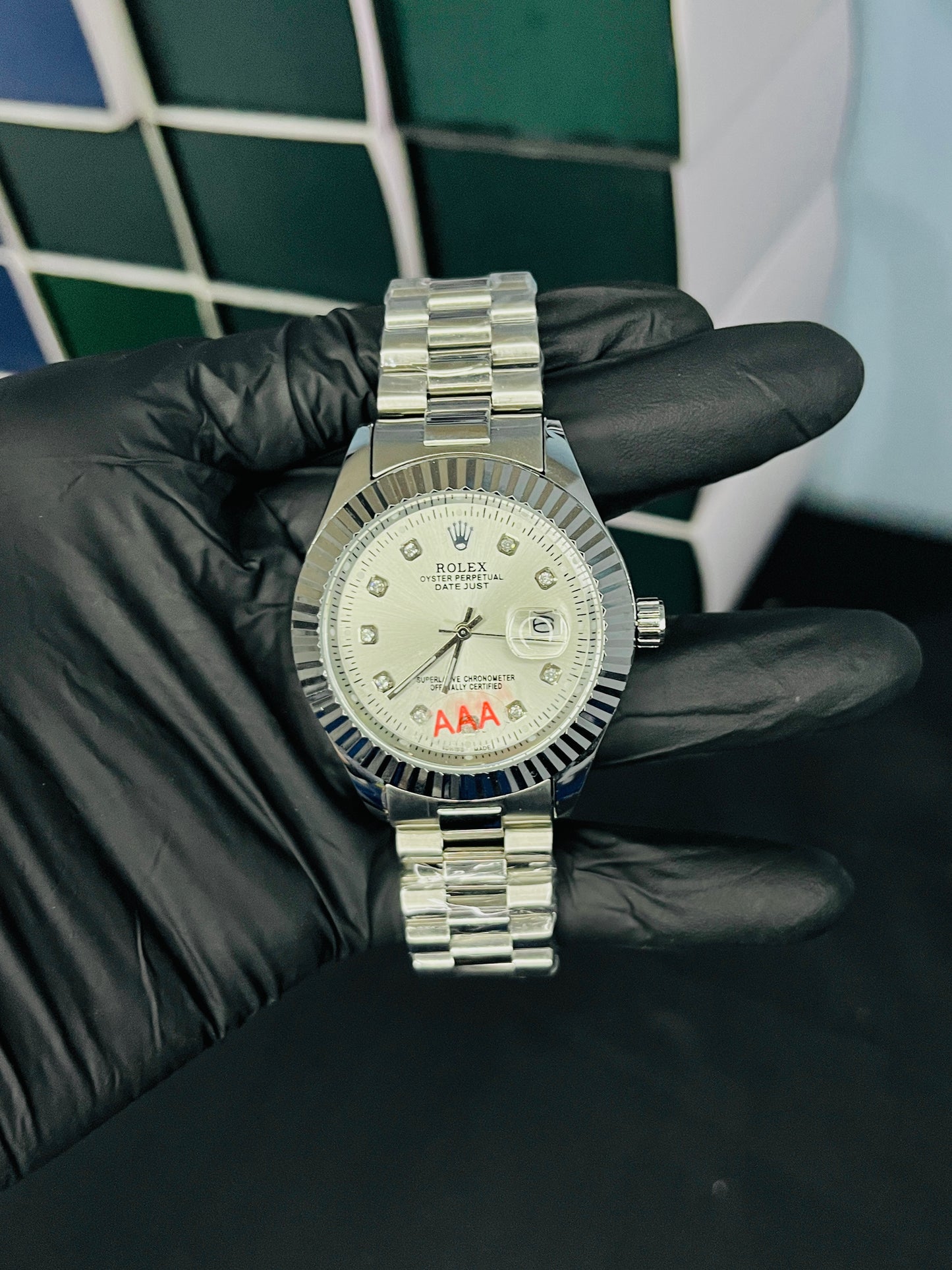 Rolex DateJust White Dail