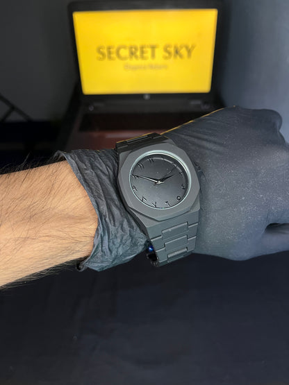 Black Arabic Aura Watch