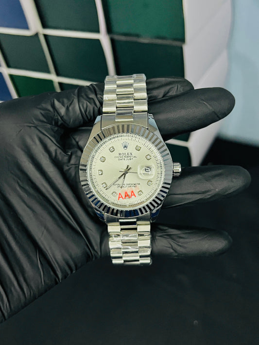 Rolex DateJust White Dail