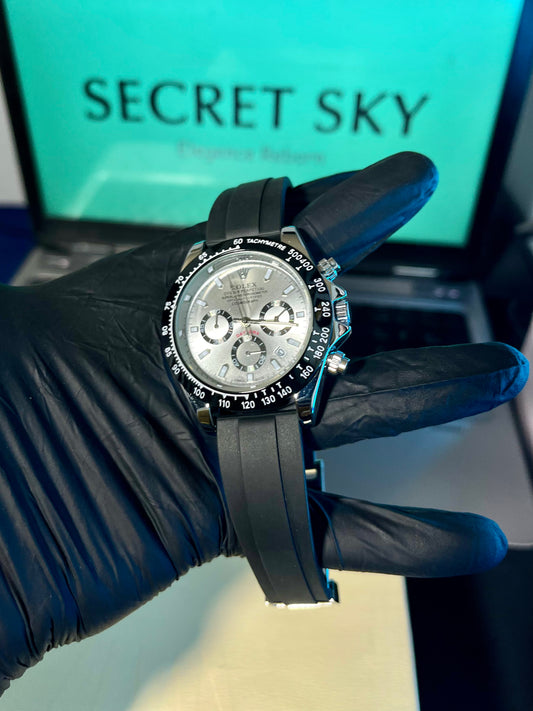 Rolex Daytona Chrono Watch White Dail